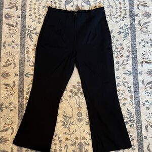 Banana Republic Black Bootcut Cropped Pants